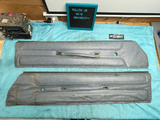 1978 - 1980 Gbody Monte Carlo Upper Door Panels Blue Manual Window Pair OEM GM