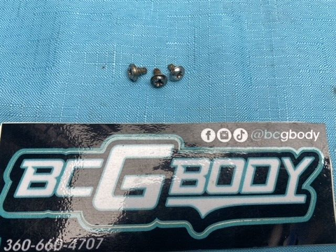 1978-1988 GBody Monte Carlo El Camino RH A-Pillar Screws 3pc Set - OEM GM