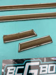 1981 - 1988 Gbody Body Side Chrome Tan Adhesive Molding Trim Set OEM GM