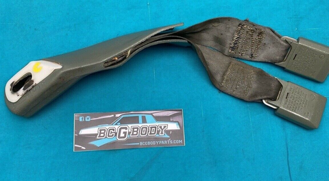 1978-1988 Monte Bench Seat Centre Seatbelt Strap Cutlass Regal Green Gray OEM GM