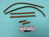 1981 - 1988 Gbody Body Side Chrome Tan Adhesive Molding Trim Set OEM GM