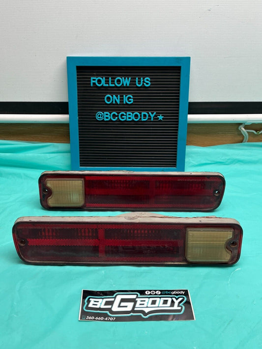 1979 - 1987 Gbody El Camino Malibu Wagon Tail Light Lamp Lens Pair OEM GM