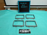 1978 - 1987 Gbody Regal Monte El Camino 4x6 Headlight Lamp Trim Ring Set OEM GM