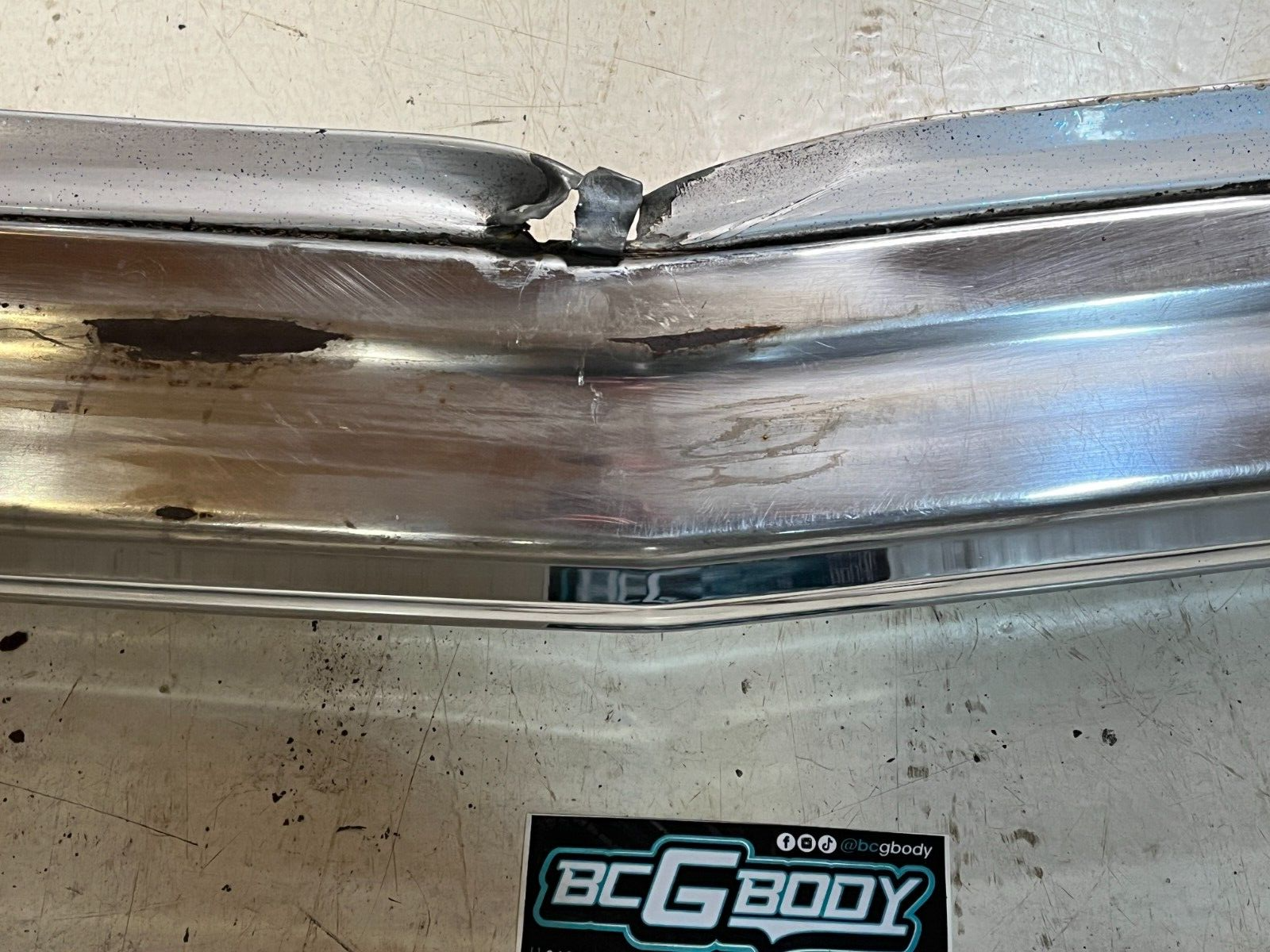 1978-1983 Gbody Chevrolet Malibu Smoothie Chrome Bumper Front OEM Genuine GM