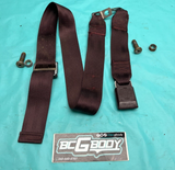 1978-1988 Gbody Monte Bench Seat Seatbelt Set Kit Oxblood Cutlass Regal OEM GM