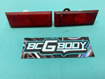 1981 - 1988 Oldsmobile Cutlass Rear Marker Light Lamp Lens Pair Red OEM GM