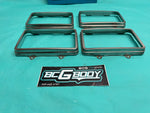 1978 - 1987 Gbody Regal Monte El Camino 4x6 Headlight Lamp Trim Ring Set OEM GM