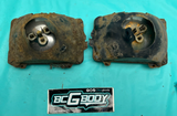 1980-1986 Gbody Monte Cutlass Regal Elco Headlight Bucket & Retainer SET OEM GM