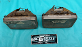 1980-1986 Gbody Monte Cutlass Regal Elco Headlight Bucket & Retainer SET OEM GM