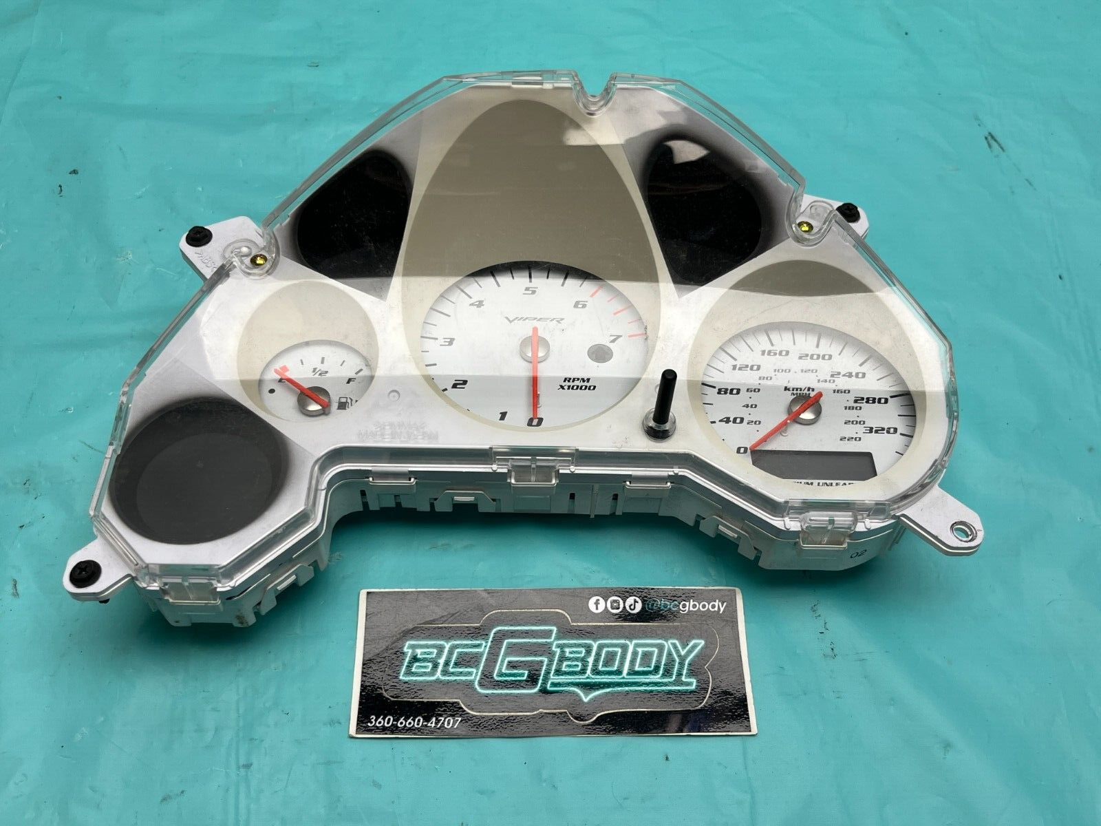 2004-2006 Dodge Viper SRT V10 Gen3 Speedo Instrument Gauge Cluster 05029722AB