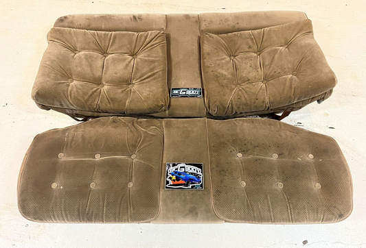 1978-1988 Gbody Monte Regal Cutlass Rear Lower Bench Seat Tan Pillow Top OEM GM