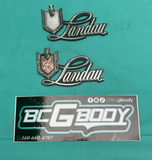 1978 - 1980 Gbody Monte Carlo Landau Sail Panel Script Emblem Pair OEM GM