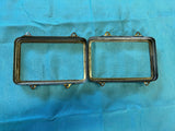 1978 - 1987 GBODY Regal 4x6 Head Lamp Light Trim Ring Bezel Set OEM GM Two