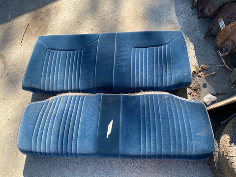 1978 - 1987 Gbody Cutlass Monte Regal Rear Bench Seat Blue OEM Genuine GM