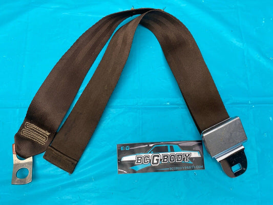 1981 - 1987 Gbody Cutlass Regal Monte Bench Seatbelt Brown OEM Genuine GM