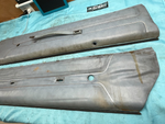 1978 - 1980 Gbody Monte Carlo Upper Door Panels Blue Manual Window Pair OEM GM