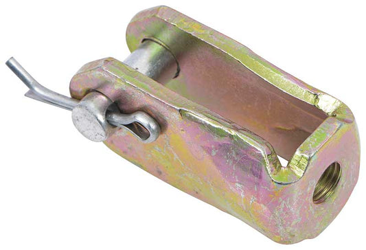 Universal 3/8"-24 Brake Pedal Clevis - Zinc Plated