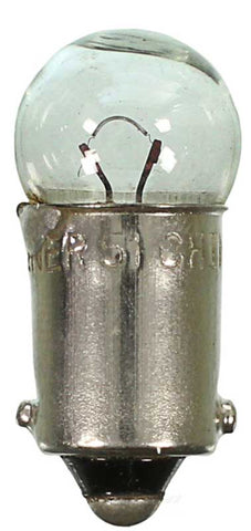 Replacement Light Bulb # 51; Single Contact Miniature Bayonet Base; G3-1/2; 1.0 CP; 6-volt