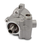 Power steering pump,GM type II,Aluminum,For attached reservoir,Natural cast finish