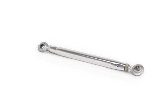 Adjusting Rod,Aluminum,Universal,3/8" RH&LH Rod Ends,Adjusts 9"-10 1/2"center of holes,Bright clear finish