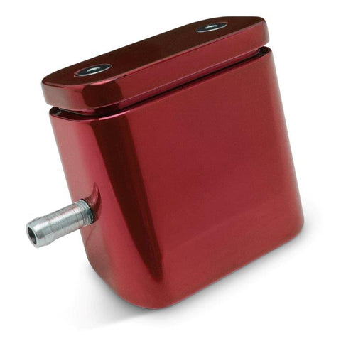 Valve Cover Breather with PCV valve, Billet Aluminum,Drilling required,Made in the USA,Bright red finish