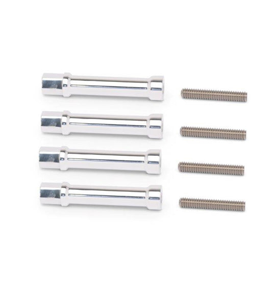 Valve Cover Hold Downs,Aluminum,1/4-20 Threads,Bright polished finish,Pack of four pieces