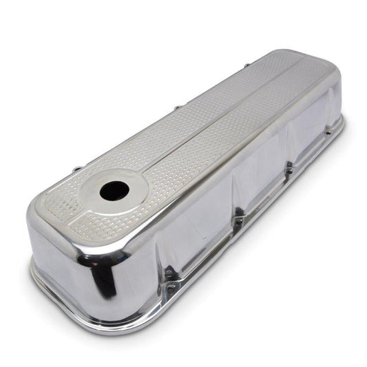 Valve Covers,Chevy Big Block,Aluminum,Tall,Diamond,Bright polished finish