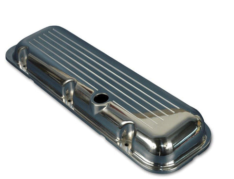 Valve Covers,Chevy Big Block,Aluminum,Short,Ball Milled ,Bright clear Fusioncoat finish