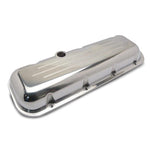 Valve Covers,Chevy Big Block,Aluminum,Short,Ball Milled,Bright polished finish