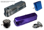 Valve Covers,Chevy Small Block,Aluminum,Tall,with Bowtie,Gloss black Fusioncoat finish