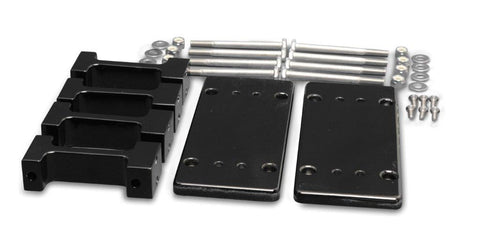 Coil Relocation kit with Brackets,IGN-1A Merc/FAST/AEM/Holley coils,aluminum,Made in USA,Gloss black anodized