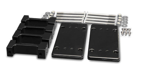 Coil Relocation kit with Brackets,IGN-1A Merc/FAST/AEM/Holley coils,aluminum,Made in USA,Gloss black Fusioncoat