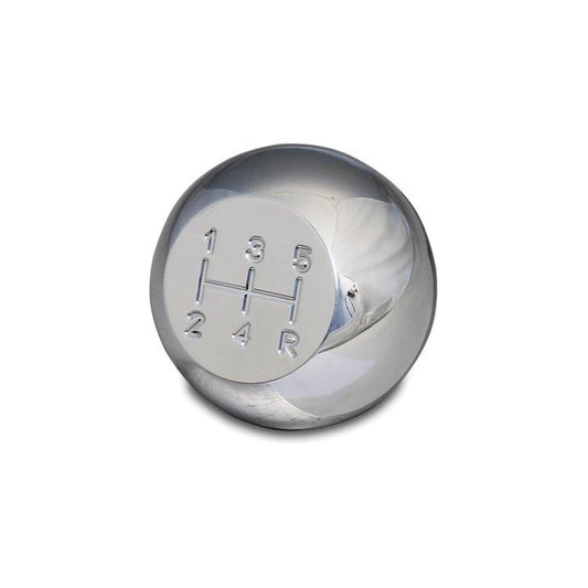 Shift Knob,Billet Aluminum,Universal,5-Speed Pattern,12X1.7MM Thread,Bright clear Fusioncoat finish