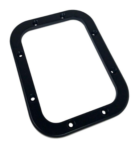 Shifter bezel kit,Billet Aluminum,Smooth style,5.25"W X 6.75"L,Made in the USA,Gloss black anodized