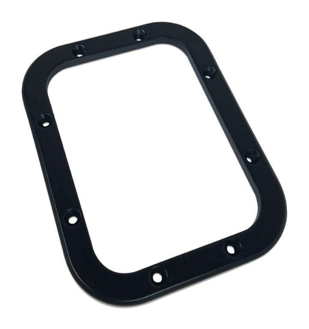 Shifter bezel kit,Billet Aluminum,Smooth style,5.25"W X 6.75"L,Made in the USA,Matte black Fusioncoat