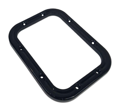 Shifter bezel kit,Billet Aluminum,Ball Milled style,5.25"W X 6.75"L,Made in the USA,Gloss black anodized