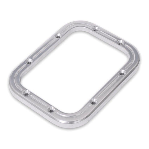 Shifter bezel kit,Billet Aluminum,Ball Milled style,5.25"W X 6.75"L,Made in the USA,Clear anodized