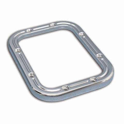 Shifter bezel kit,Billet Aluminum,Ball Milled style,5.25"W X 6.75"L,Made in the USA,Clear coat