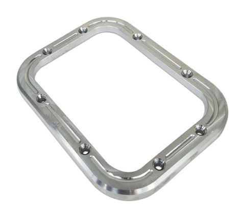 Shifter bezel kit,Billet Aluminum,Ball Milled style,5.25"W X 6.75"L,Made in the USA,Raw machined finish