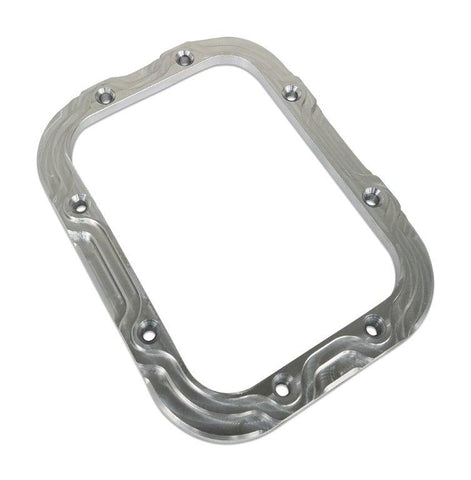Shifter bezel kit,Billet Aluminum,Contoured style,5.25"W X 6.75"L,Made in the USA,Raw machined finish