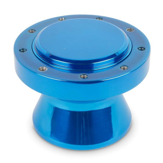 Steering Wheel Hub and Adapter,Billet aluminum,Boat,Formuling/Grant 9 bolt wheels,Bright blue Fusioncoat