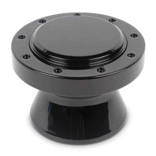 Steering Wheel Hub and Adapter,Billet aluminum,Boat,Formuling/Grant 9 bolt wheels,Gloss black anodize finish