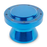 Steering Wheel Hub and Adapter,Billet aluminum,Boat,Formuling/Grant 9 bolt wheels,Bright blue Fusioncoat