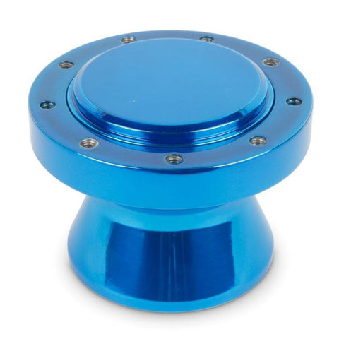 Steering Wheel Hub and Adapter,Billet aluminum,Boat,Formuling/Grant 9 bolt wheels,Bright blue Fusioncoat