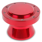 Steering Wheel Hub and Adapter,Billet aluminum,Boat,Formuling/Grant 9 bolt wheels,Bright red Fusioncoat finish