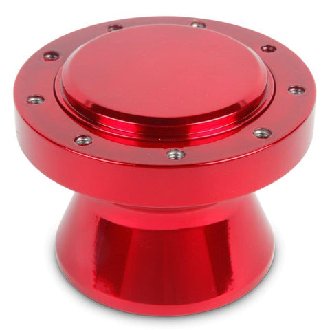 Steering Wheel Hub and Adapter,Billet aluminum,Boat,Formuling/Grant 9 bolt wheels,Bright red Fusioncoat finish