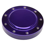 Steering Wheel Hub and Cap,Billet aluminum,Boat,Formuling/Grant 9 bolt wheels,Bright purple Fusioncoat finish