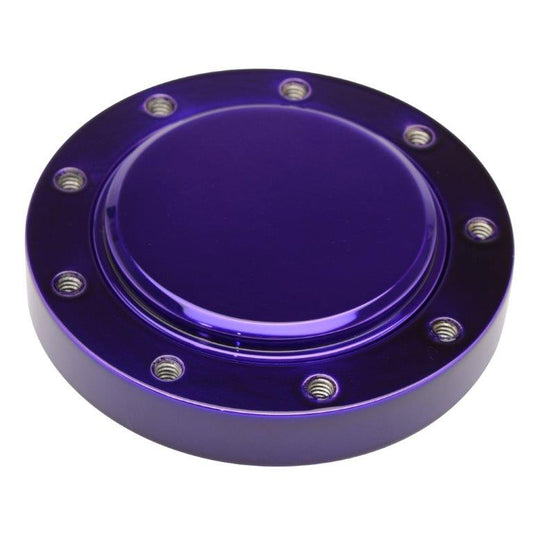 Steering Wheel Hub and Cap,Billet aluminum,Boat,fits Eddie Motorsports 9 bolt wheels,Bright purple Fusioncoat