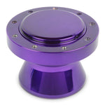 Steering Wheel Hub and Adapter,Billet aluminum,Boat,Eddie Motorsports 9 bolt wheels,Bright purple Fusioncoat