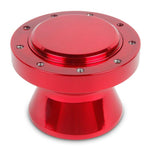 Steering Wheel Hub and Adapter,Billet aluminum,Boat,Eddie Motorsports 9 bolt wheels,Bright red Fusioncoat